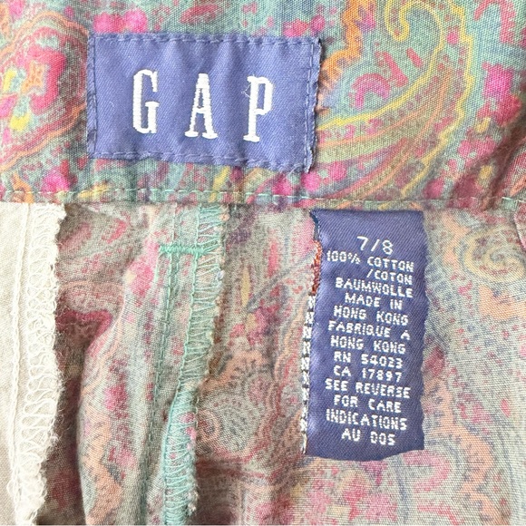 Vintage GAP Women’s Multicolor Paisley Moody Dress Pant Trousers Size 7/8 NWT - Picture 5 of 5